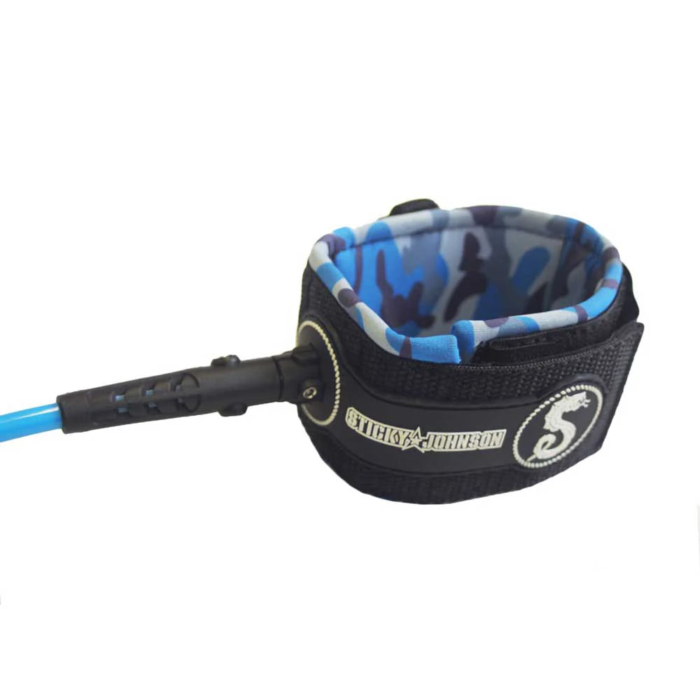 Sticky Johnson Leash 6ft Reg Blue Camo