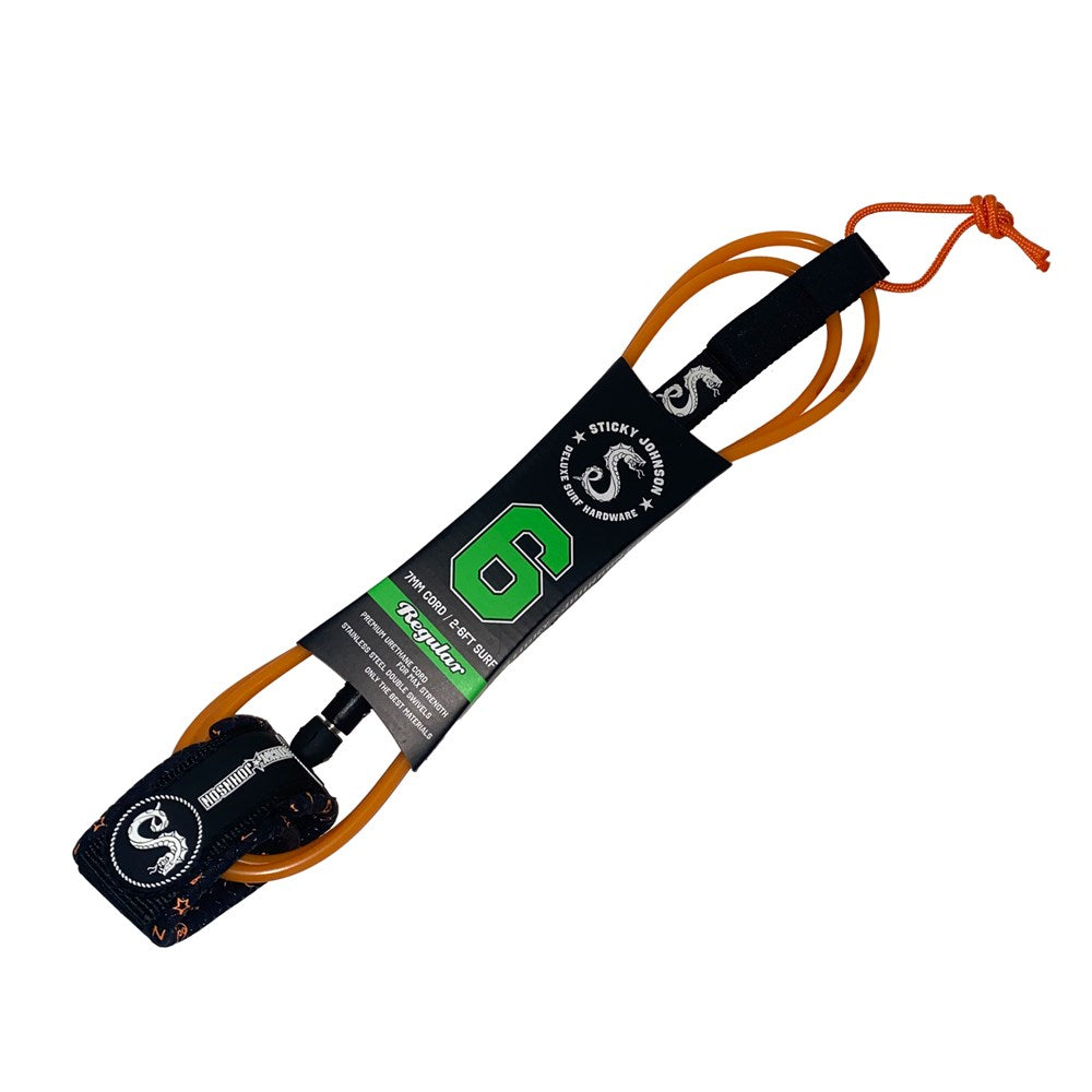 Sticky Johnson Leash 6ft Reg Blue Orange