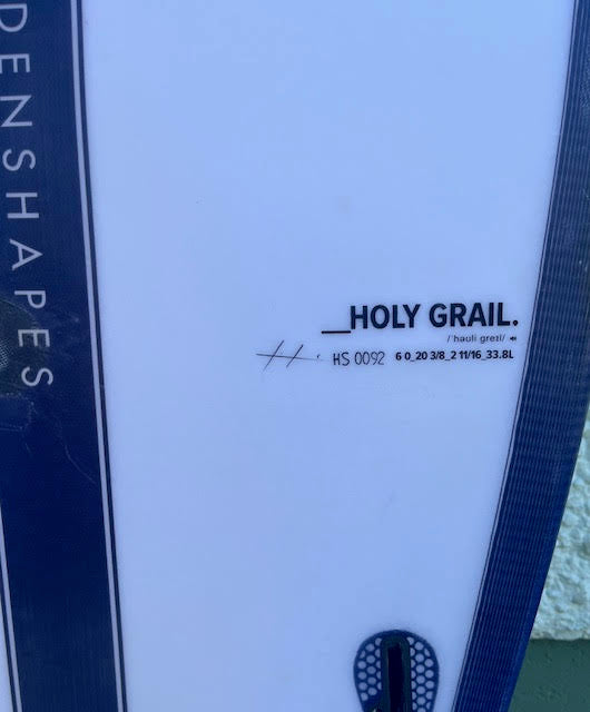 6'0 Hayden Shapes Holy Grail (1+ DAY RENTAL)